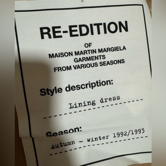 Madison Martin Margiela x H&M 2012 collaboration, Lining Dress size 8 NWT - Picture 5 of 7